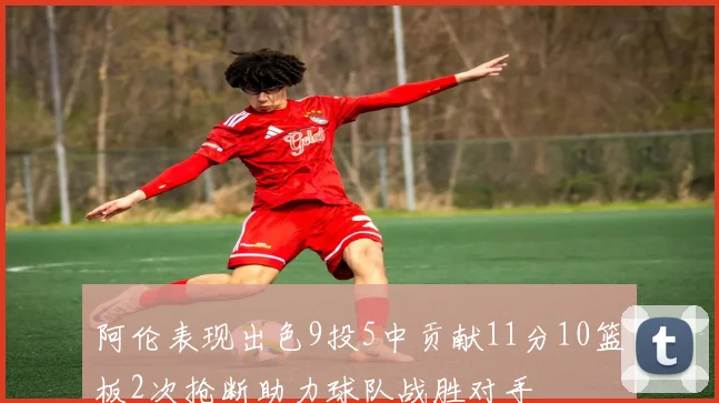 阿伦表现出色9投5中贡献11分10篮板2次抢断助力球队战胜对手